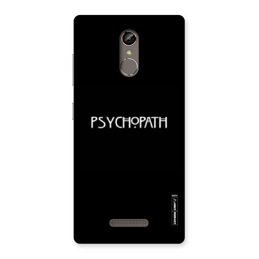 Psycopath Alert Back Case for Gionee S6s