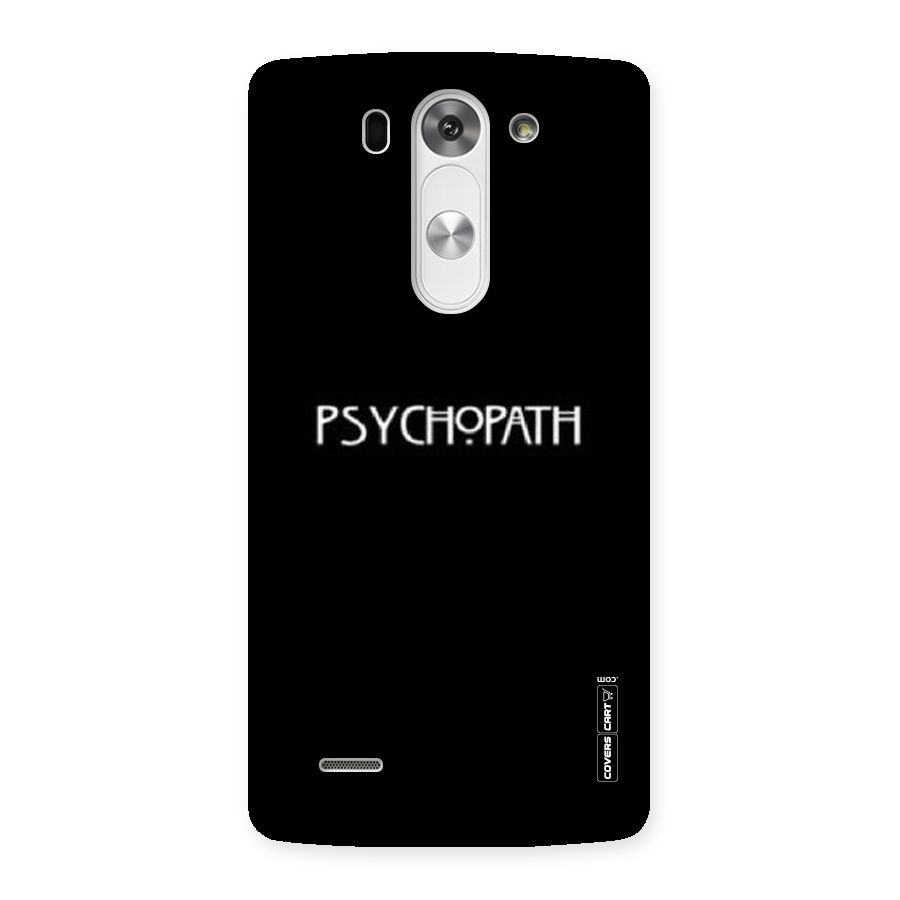 Psycopath Alert Back Case for LG G3 Mini