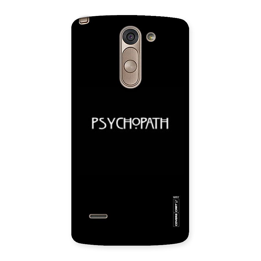 Psycopath Alert Back Case for LG G3 Stylus