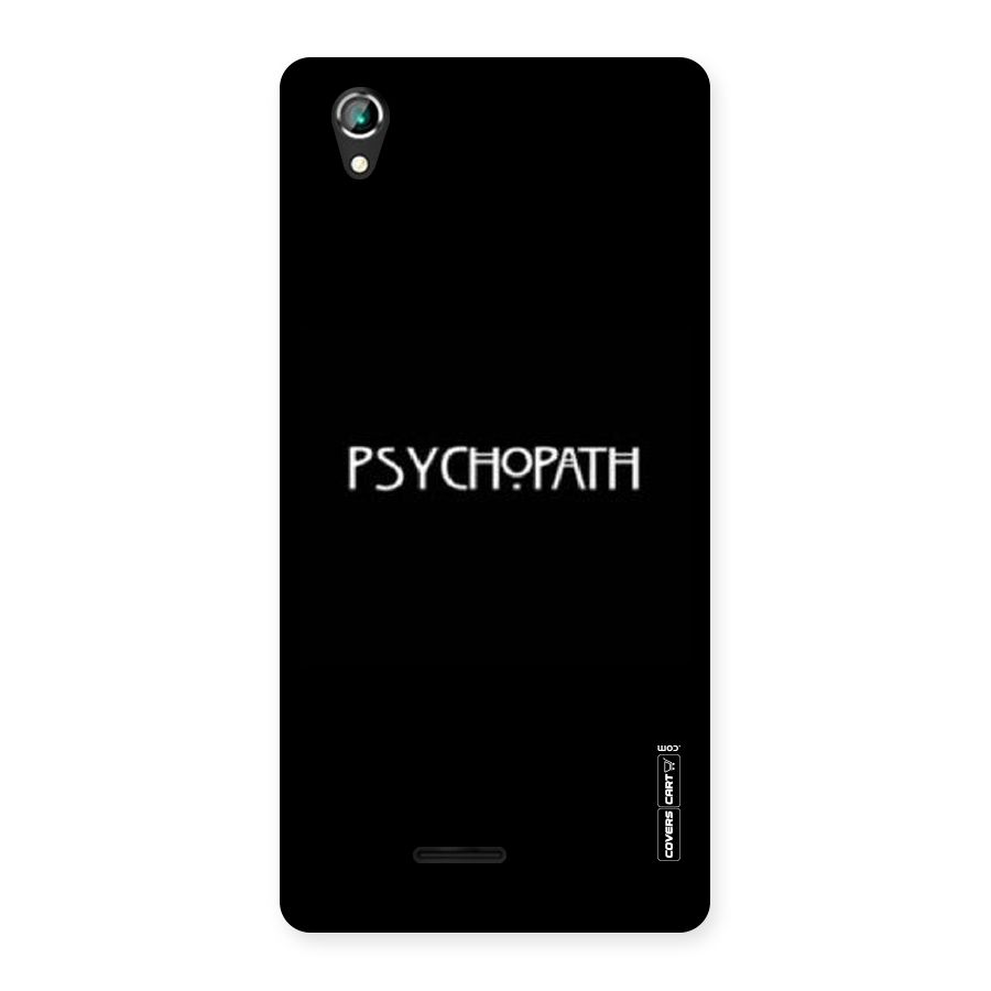 Psycopath Alert Back Case for Lava Iris 800