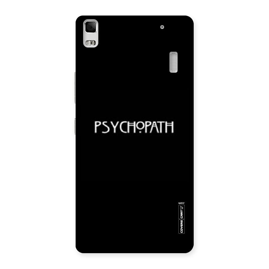 Psycopath Alert Back Case for Lenovo A7000