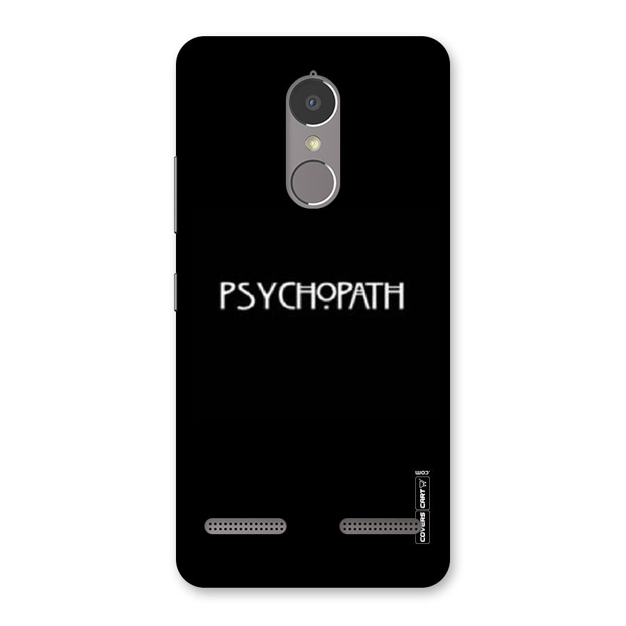 Psycopath Alert Back Case for Lenovo K6