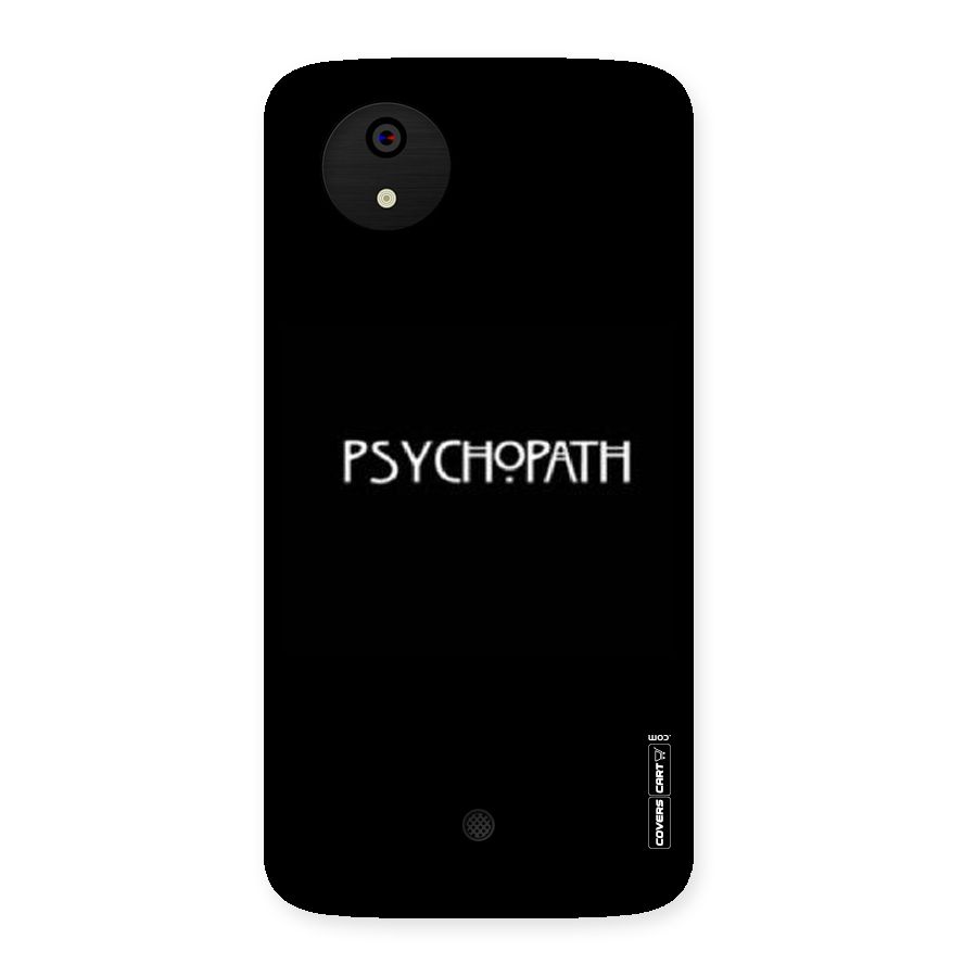 Psycopath Alert Back Case for Micromax Canvas A1