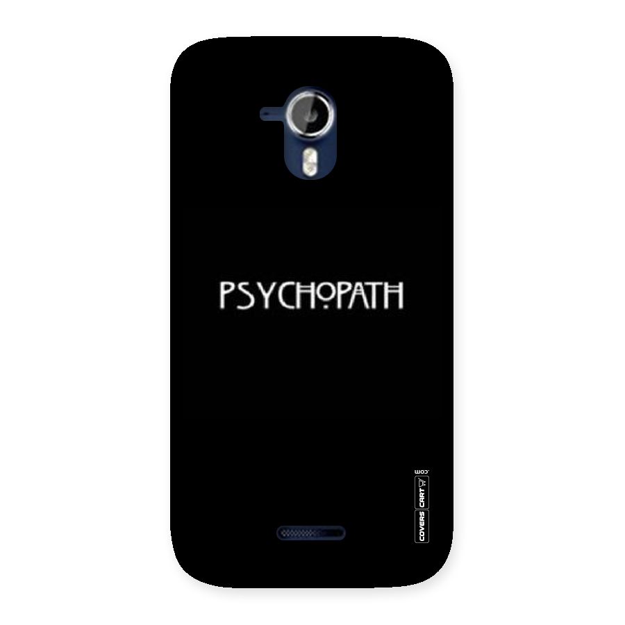 Psycopath Alert Back Case for Micromax Canvas Magnus A117