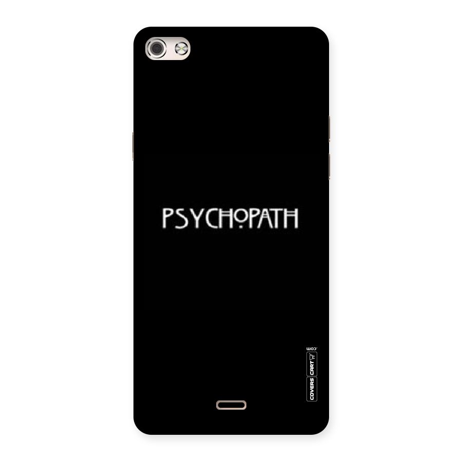 Psycopath Alert Back Case for Micromax Canvas Silver 5