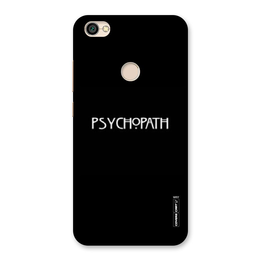 Psycopath Alert Back Case for Redmi Y1 2017
