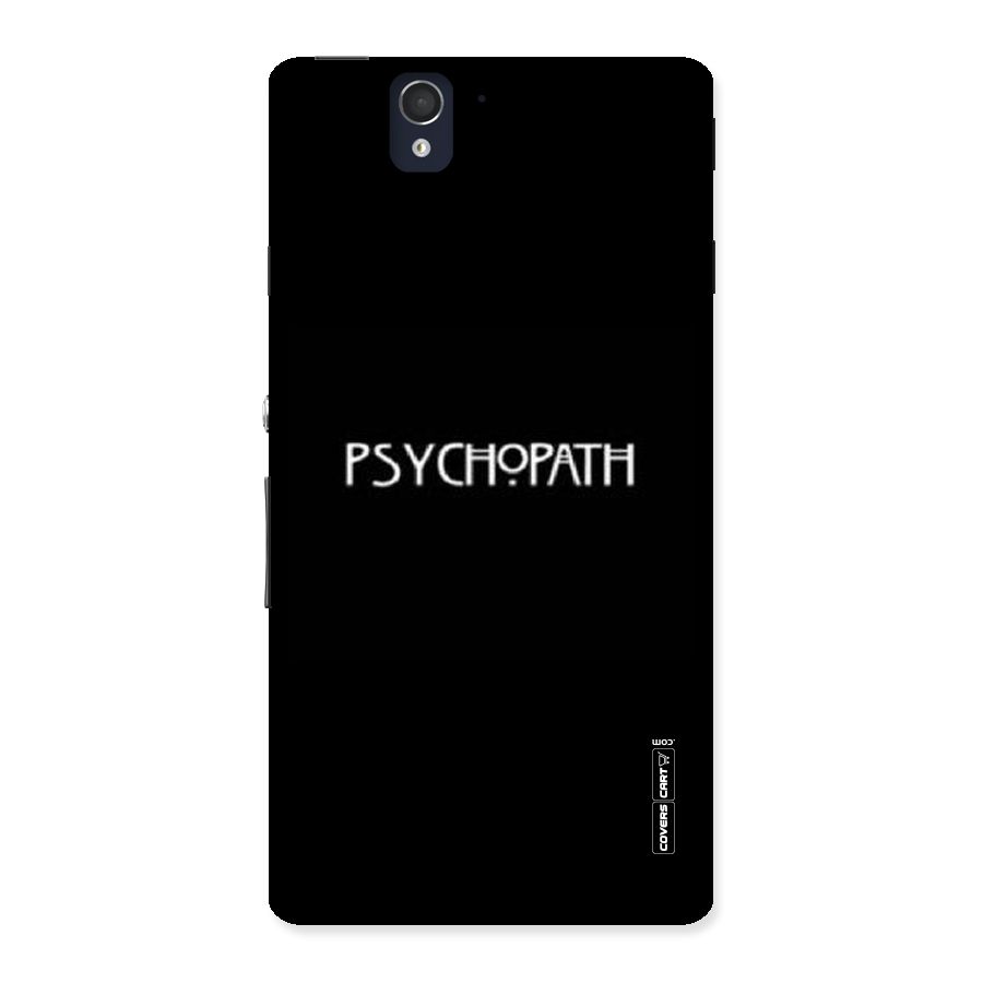 Psycopath Alert Back Case for Sony Xperia Z