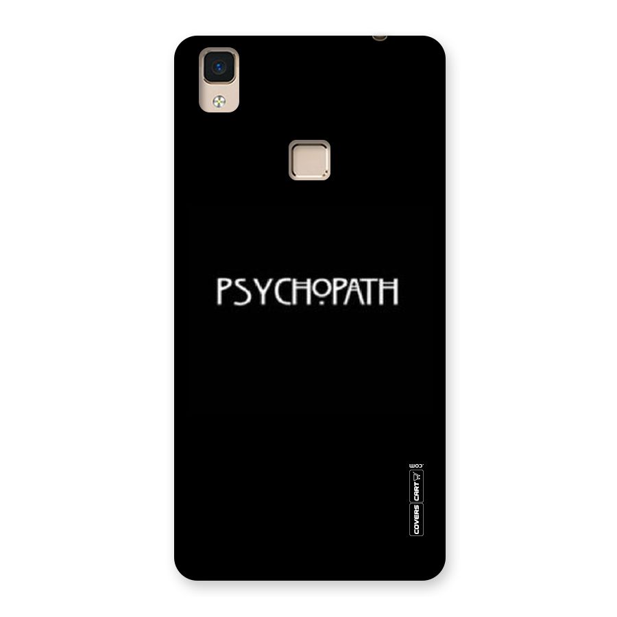 Psycopath Alert Back Case for V3 Max