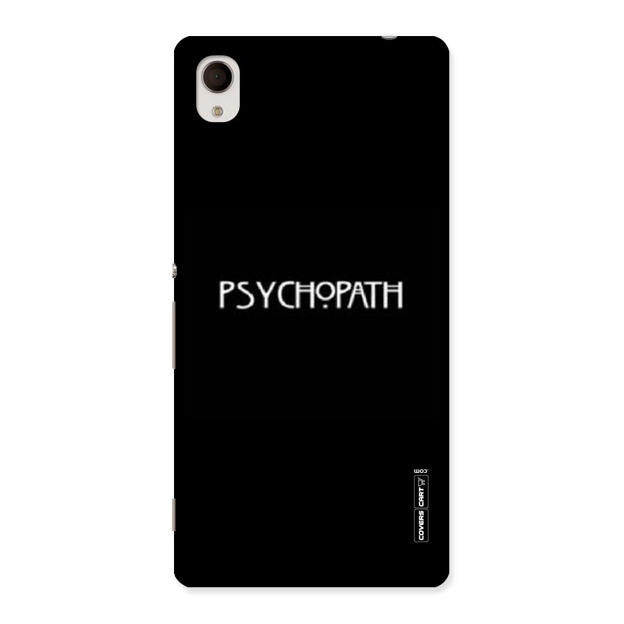 Psycopath Alert Back Case for Xperia M4 Aqua