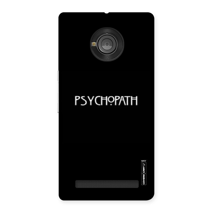 Psycopath Alert Back Case for Yu Yunique