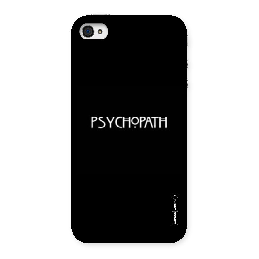Psycopath Alert Back Case for iPhone 4 4s