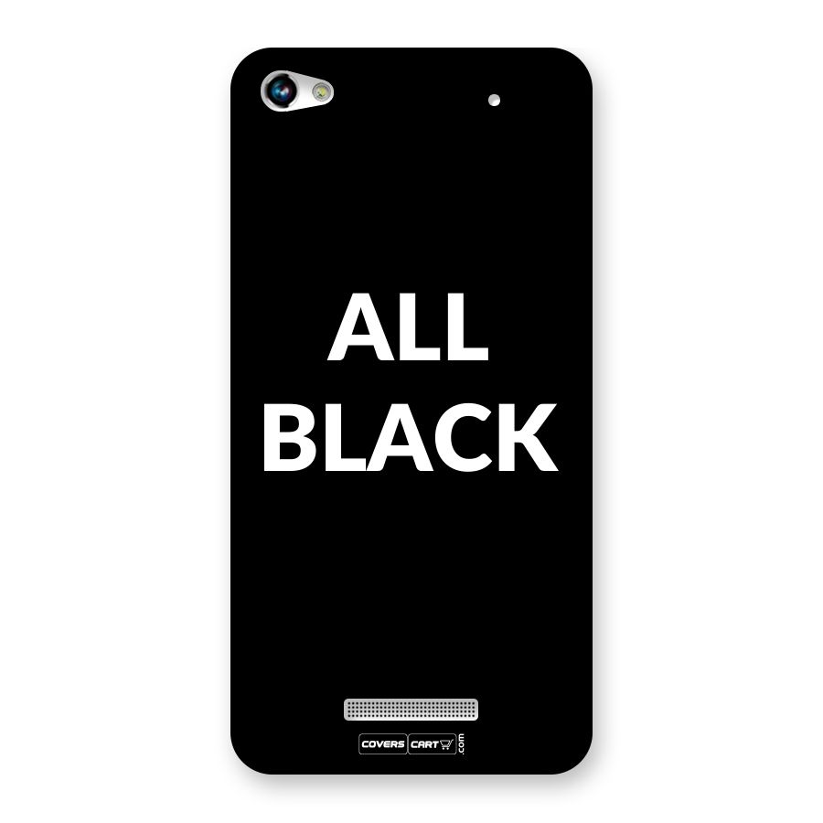 Raftaar All Black Back Case for Canvas Hue 2 A316