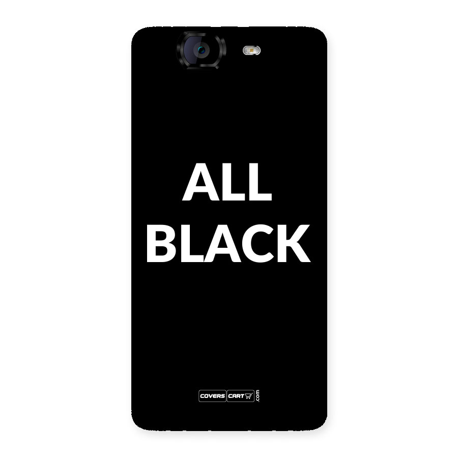 Raftaar All Black Back Case for Canvas Knight A350