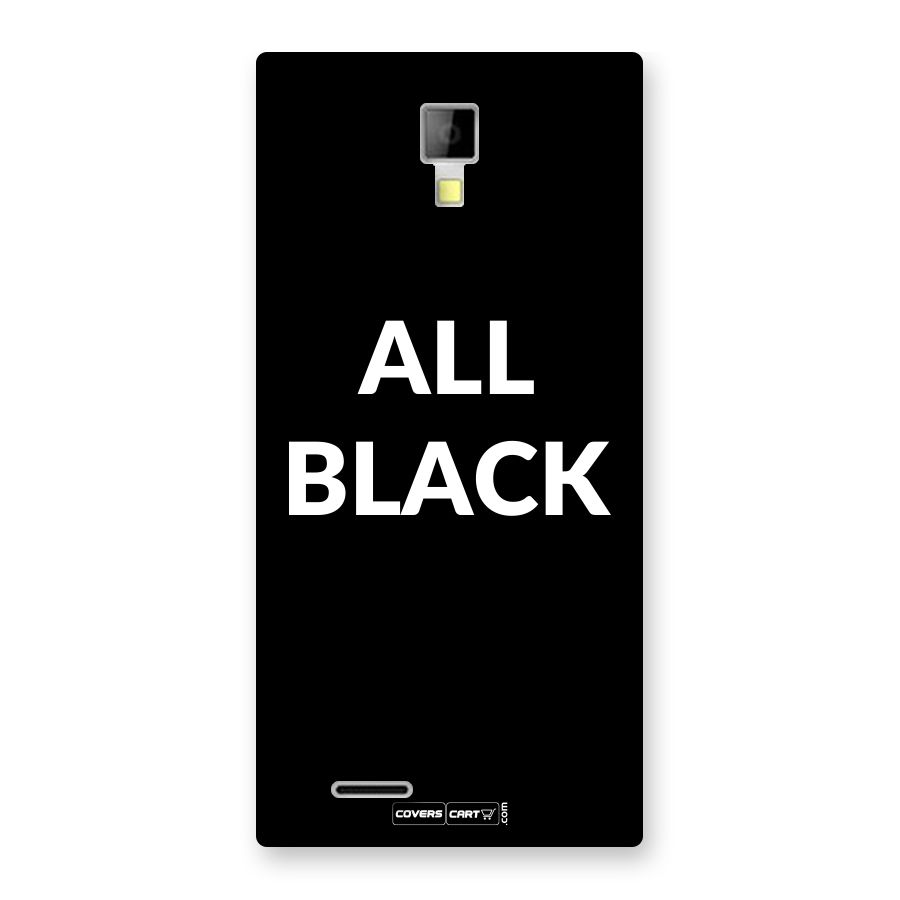 Raftaar All Black Back Case for Canvas Xpress