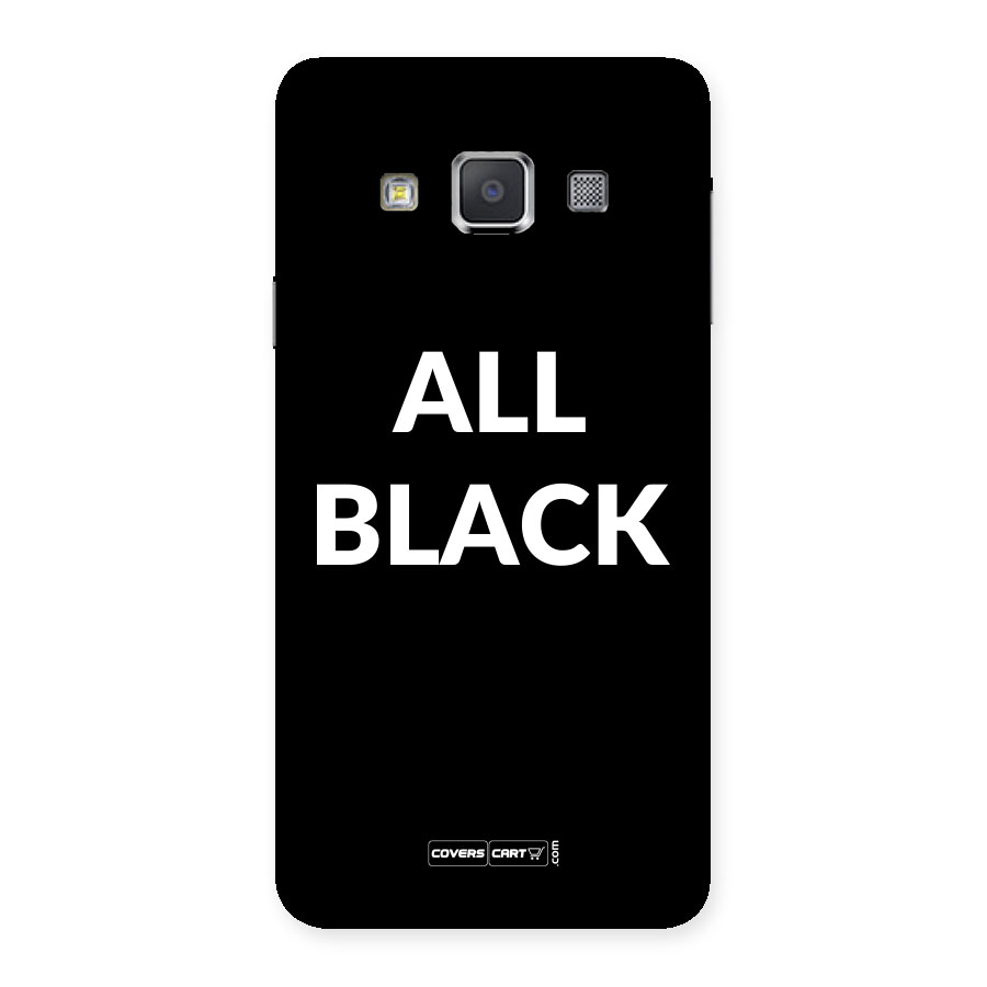 Raftaar All Black Back Case for Galaxy A3