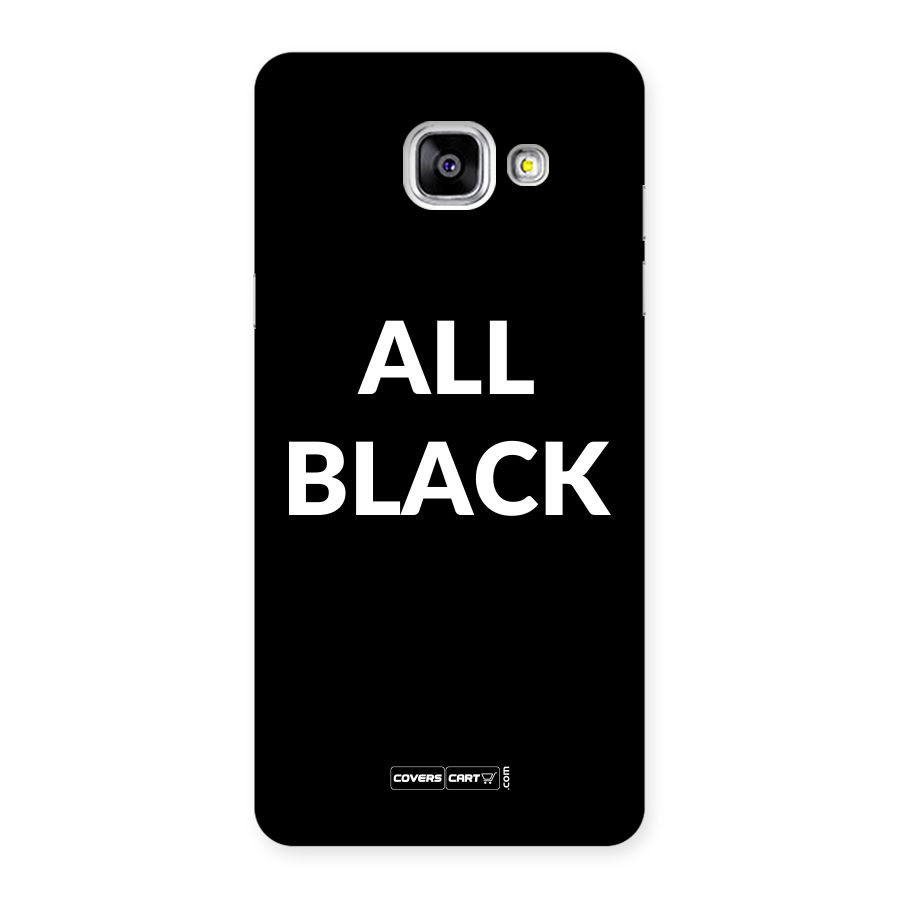 Raftaar All Black Back Case for Galaxy A5 2016