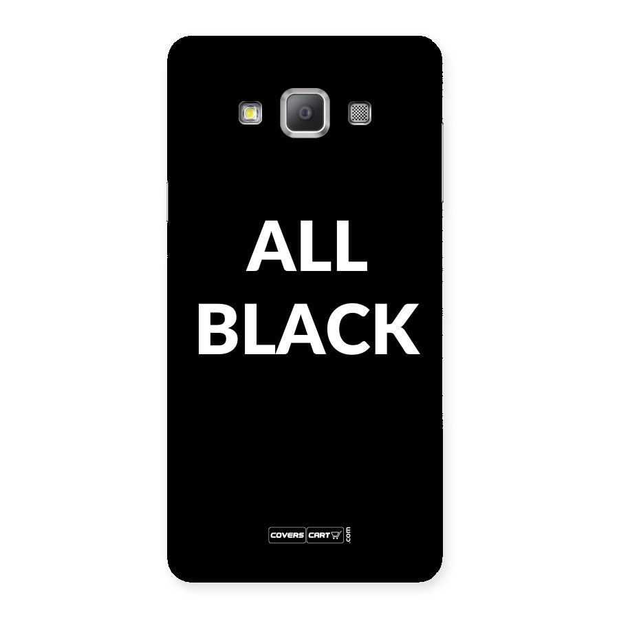 Raftaar All Black Back Case for Galaxy A7
