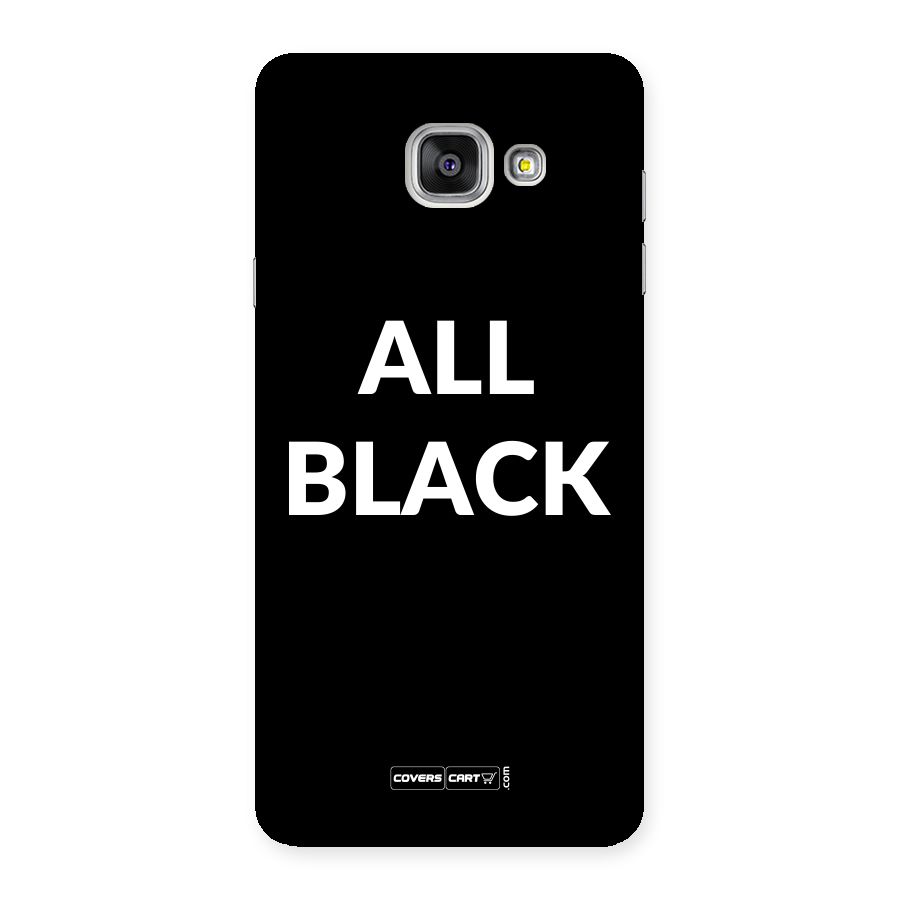 Raftaar All Black Back Case for Galaxy A7 2016