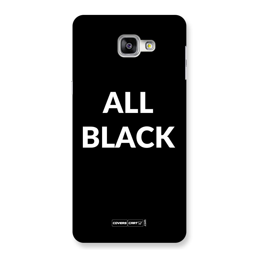 Raftaar All Black Back Case for Galaxy A9