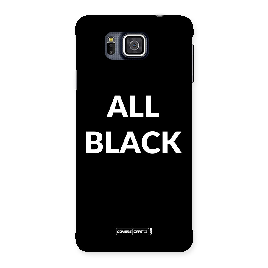 Raftaar All Black Back Case for Galaxy Alpha