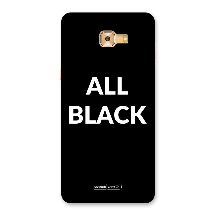Raftaar All Black Back Case for Galaxy C9 Pro
