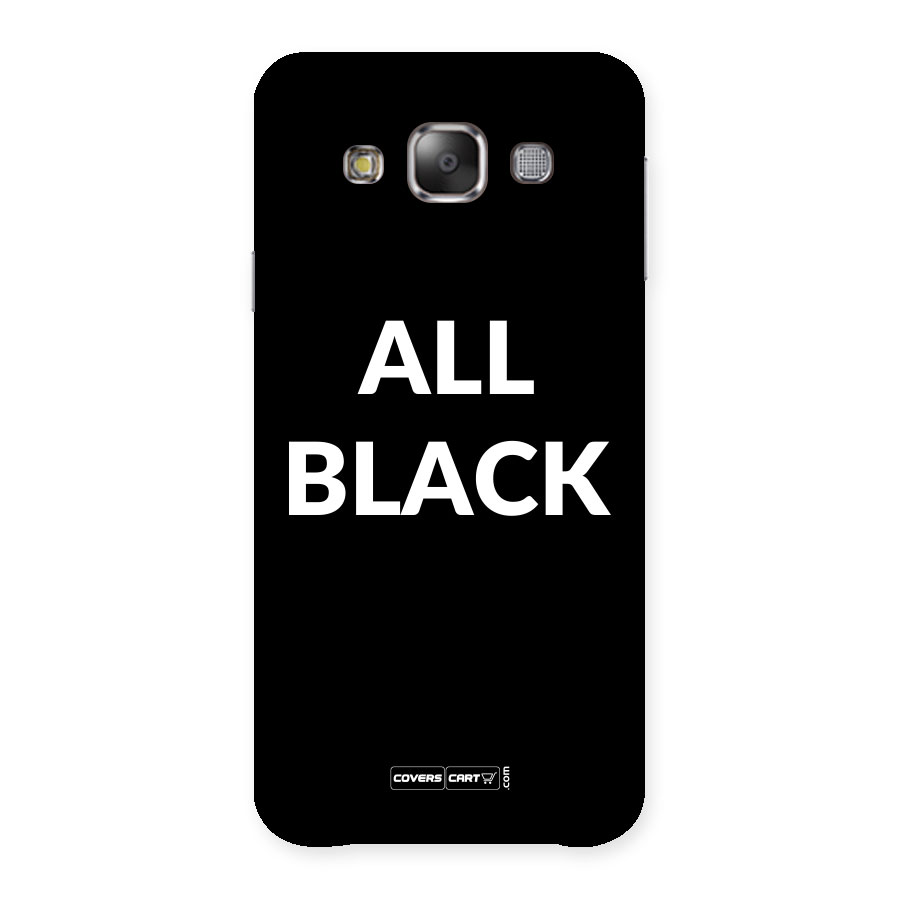 Raftaar All Black Back Case for Galaxy E7