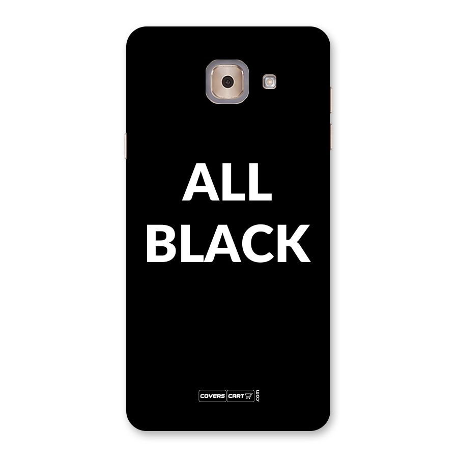 Raftaar All Black Back Case for Galaxy J7 Max