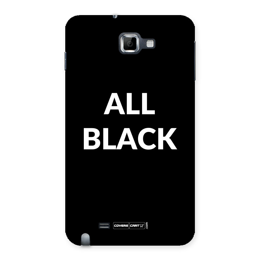 Raftaar All Black Back Case for Galaxy Note
