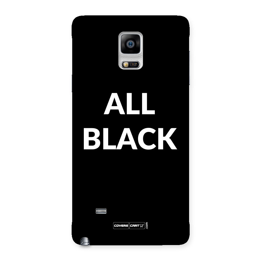 Raftaar All Black Back Case for Galaxy Note 4