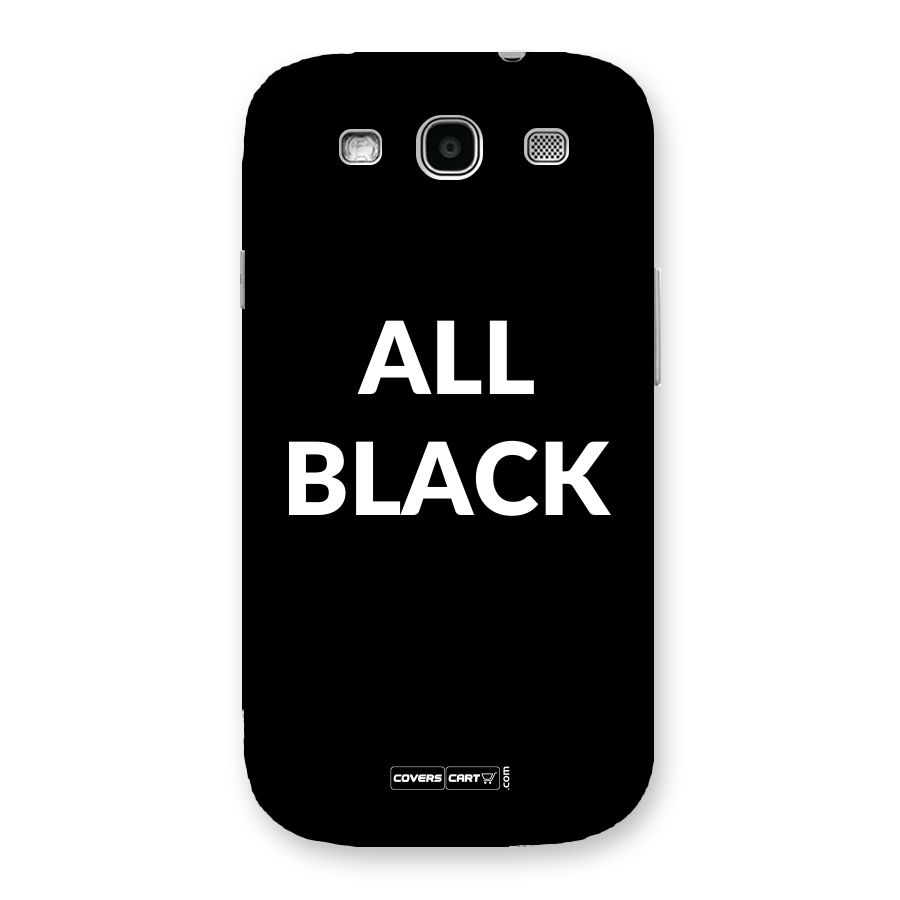 Raftaar All Black Back Case for Galaxy S3