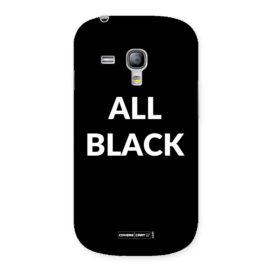 Raftaar All Black Back Case for Galaxy S3 Mini