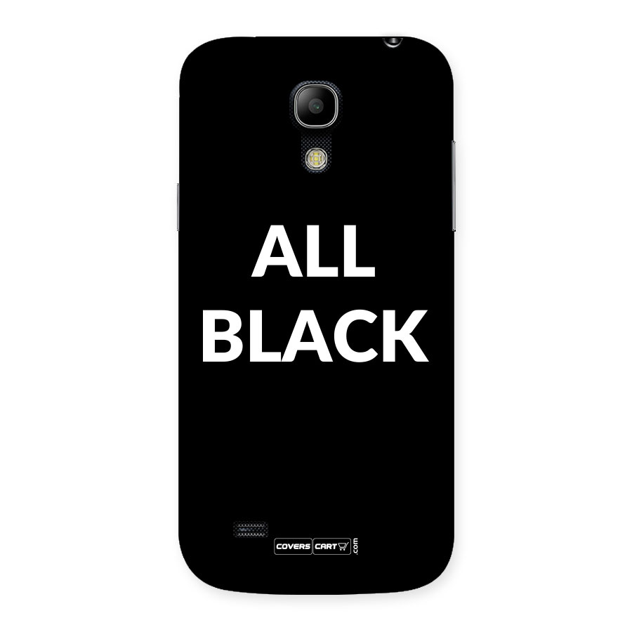 Raftaar All Black Back Case for Galaxy S4 Mini