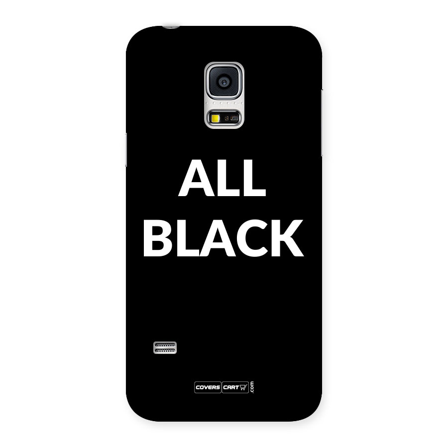 Raftaar All Black Back Case for Galaxy S5 Mini