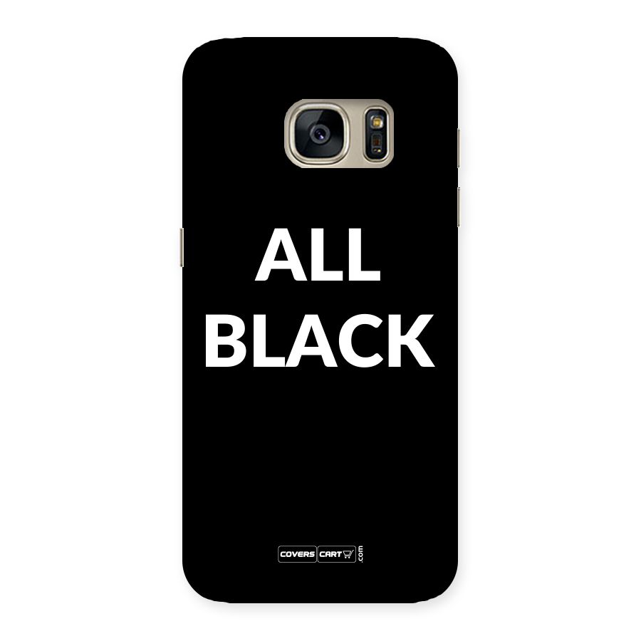 Raftaar All Black Back Case for Galaxy S7