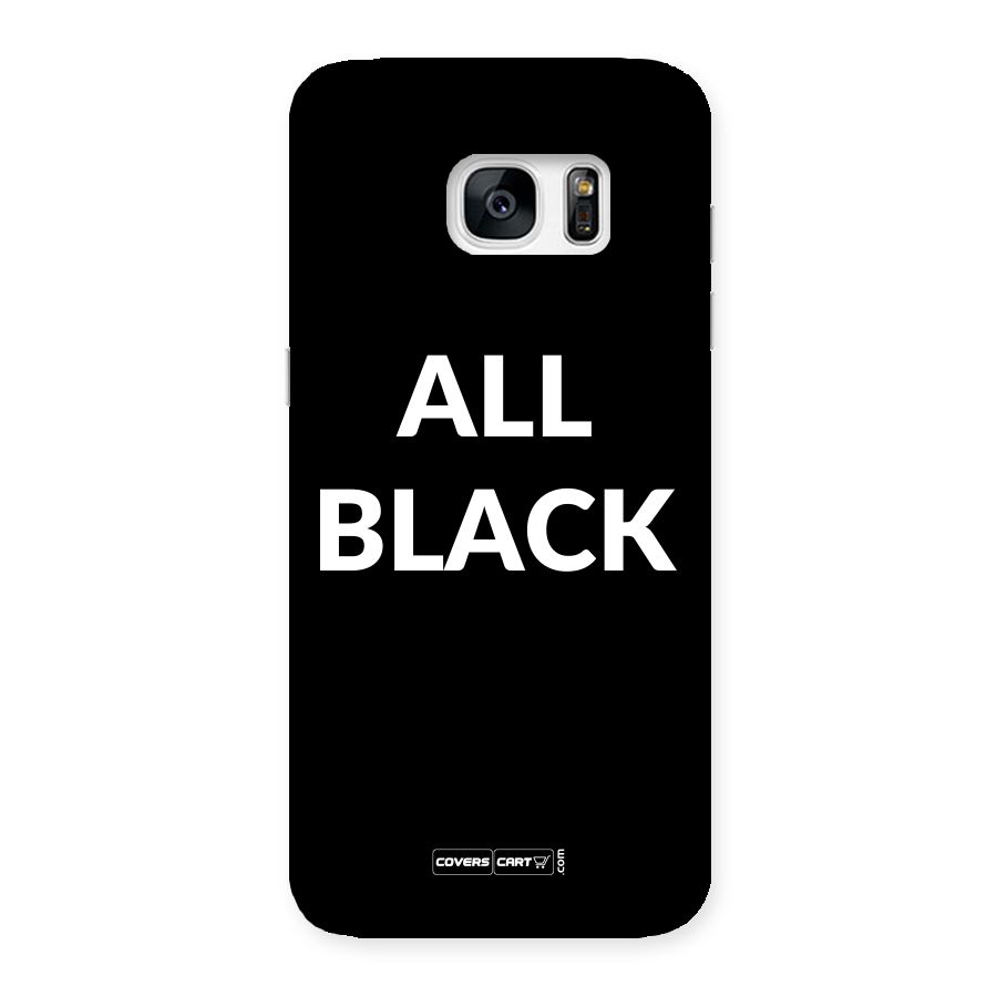Raftaar All Black Back Case for Galaxy S7 Edge
