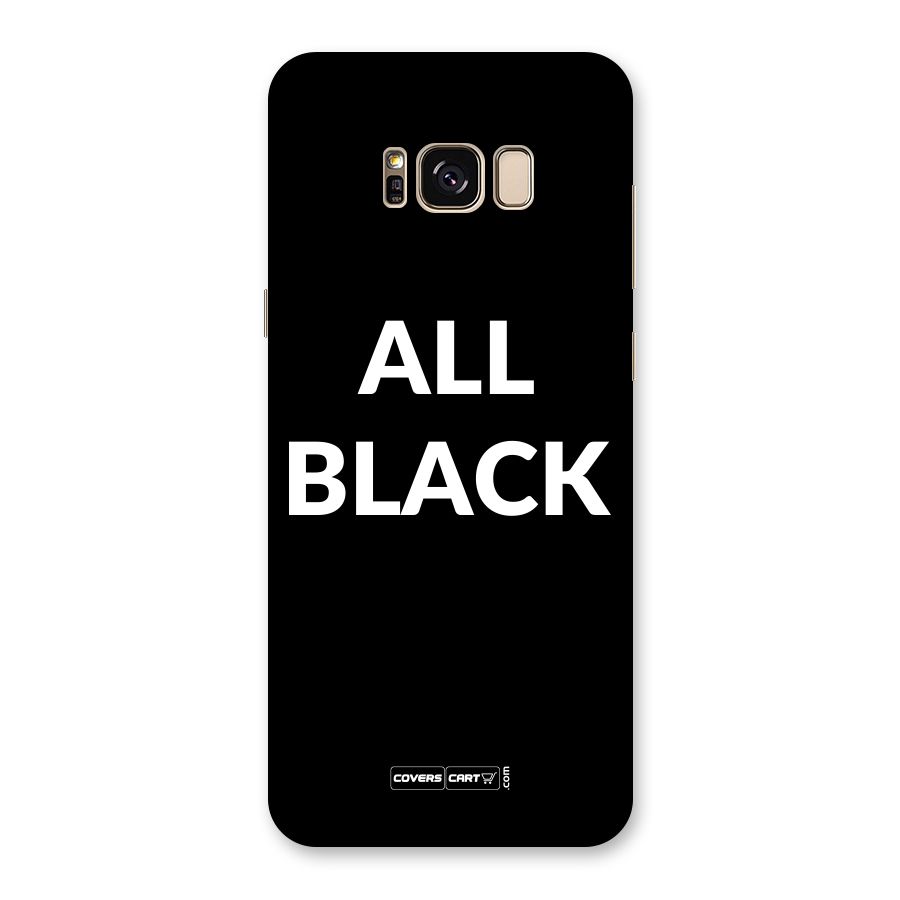 Raftaar All Black Back Case for Galaxy S8 Plus