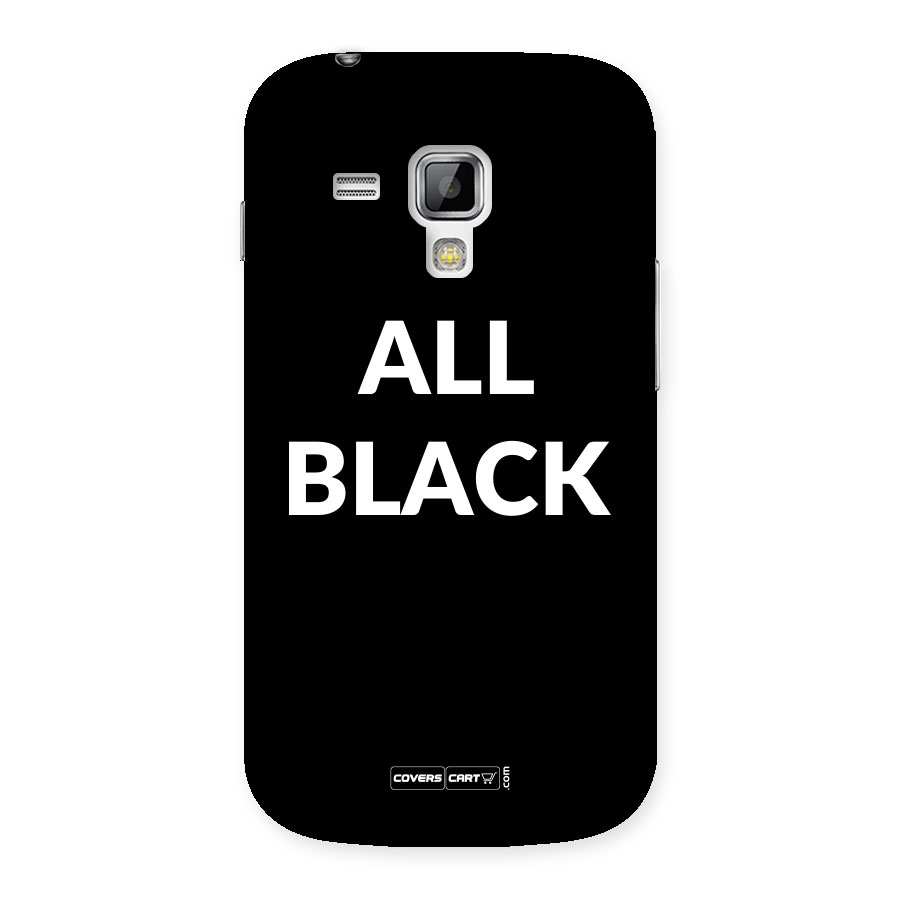 Raftaar All Black Back Case for Galaxy S Duos