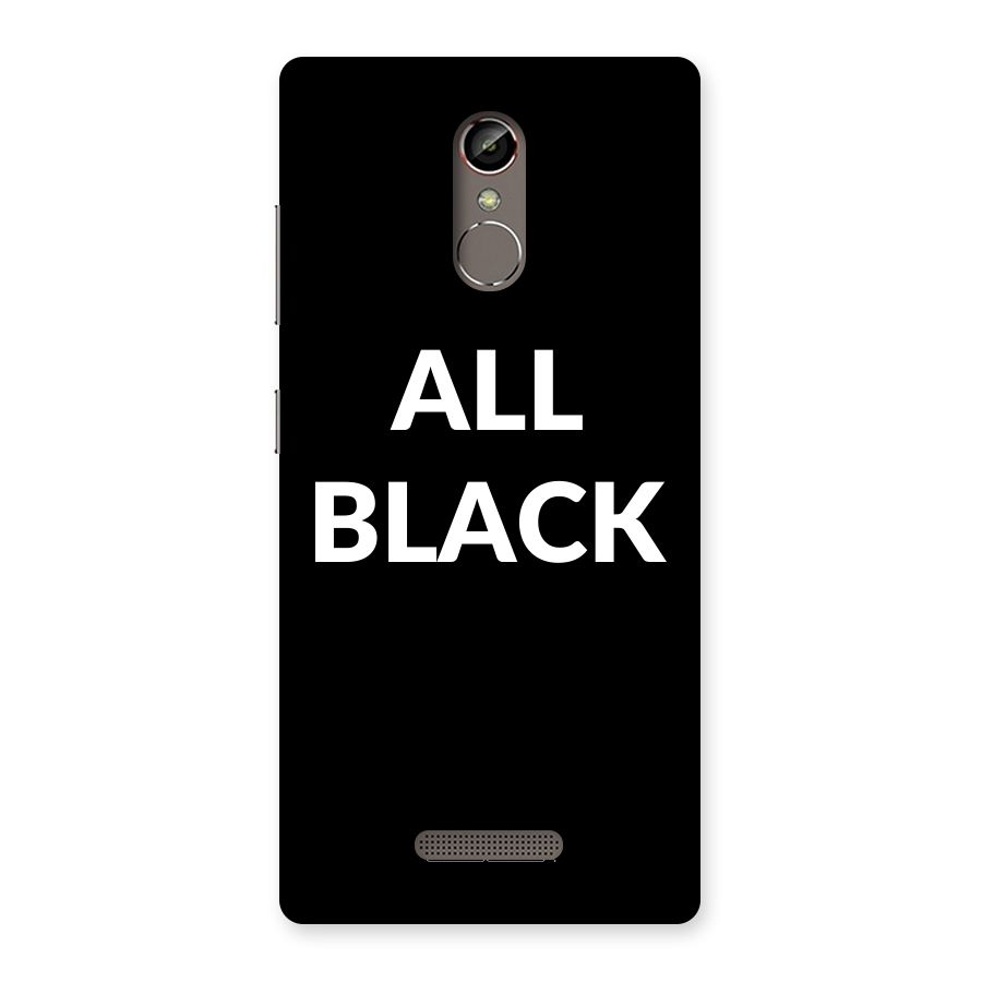 Raftaar All Black Back Case for Gionee S6s