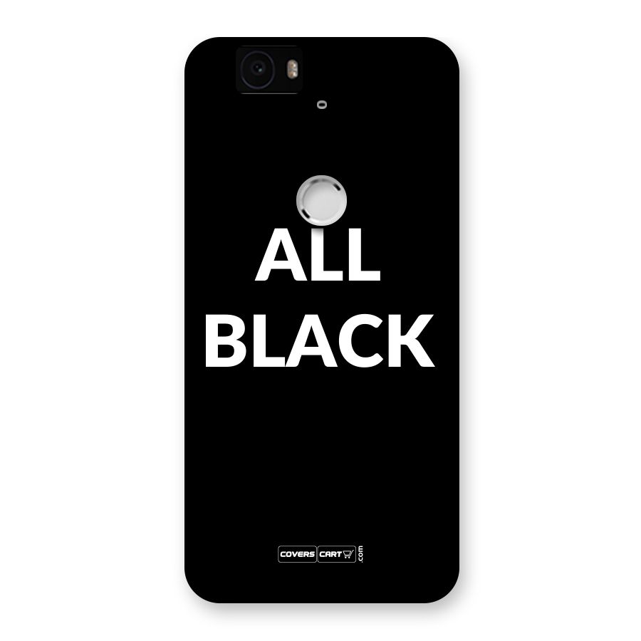Raftaar All Black Back Case for Google Nexus 6P
