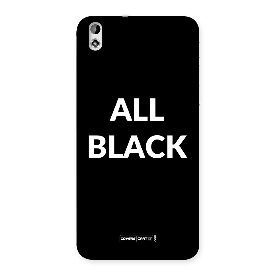 Raftaar All Black Back Case for HTC Desire 816g