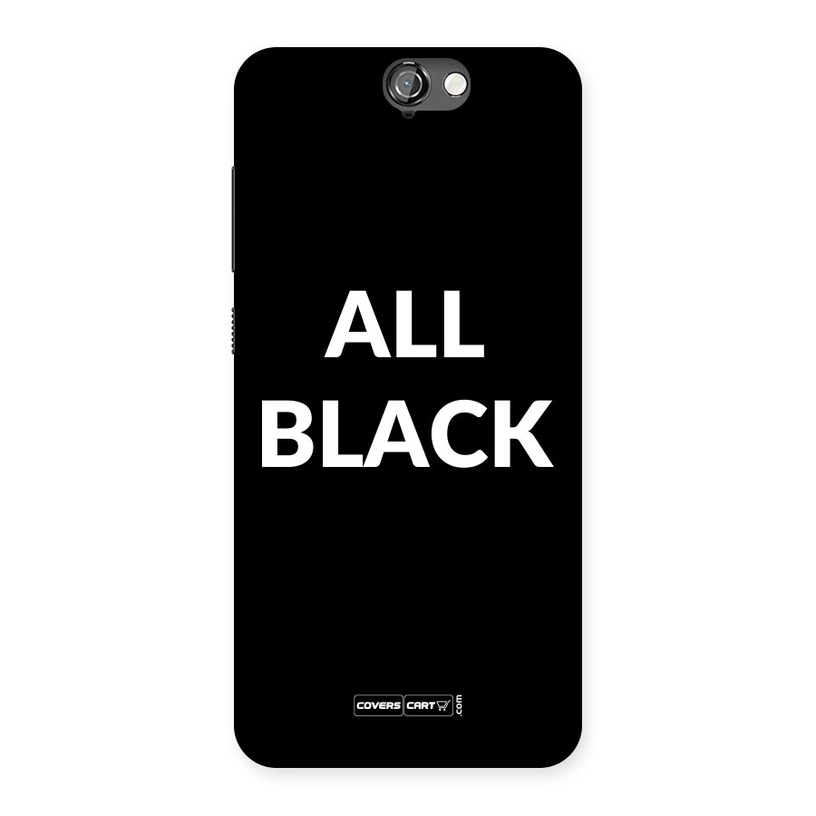 Raftaar All Black Back Case for HTC One A9