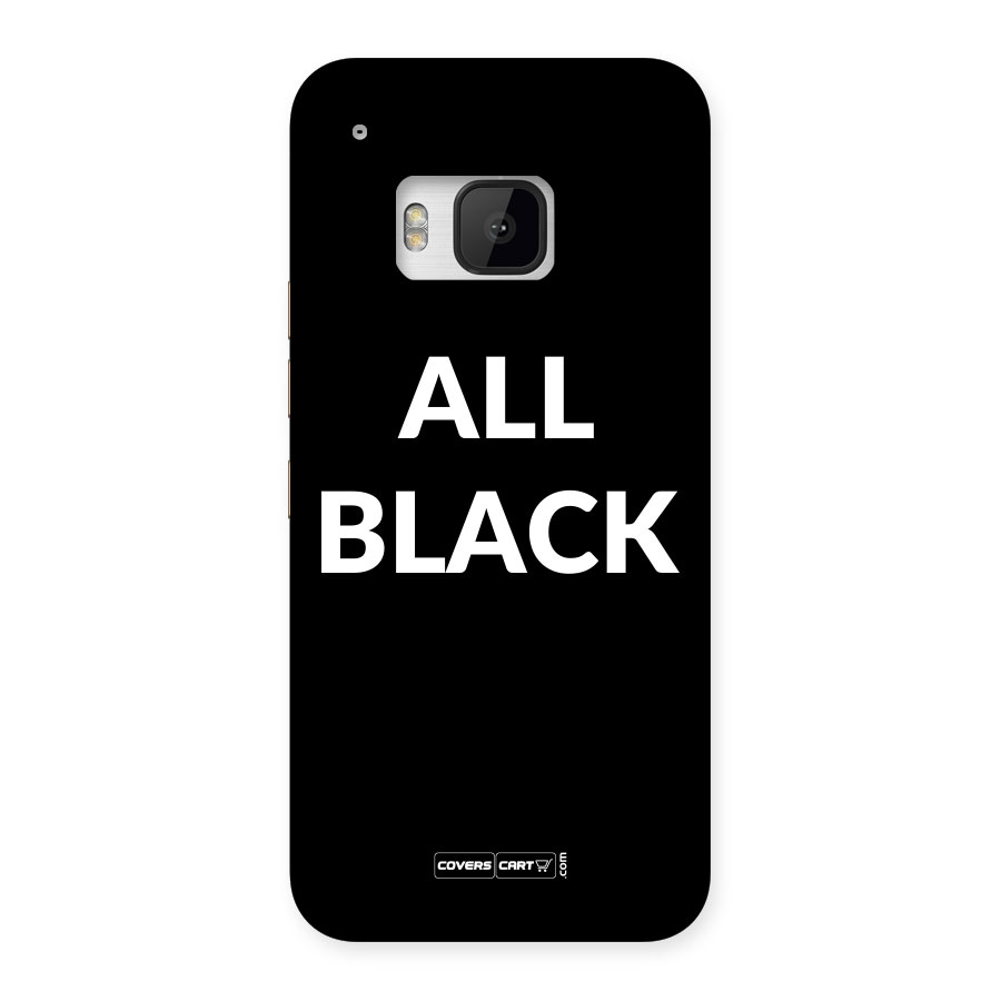 Raftaar All Black Back Case for HTC One M9