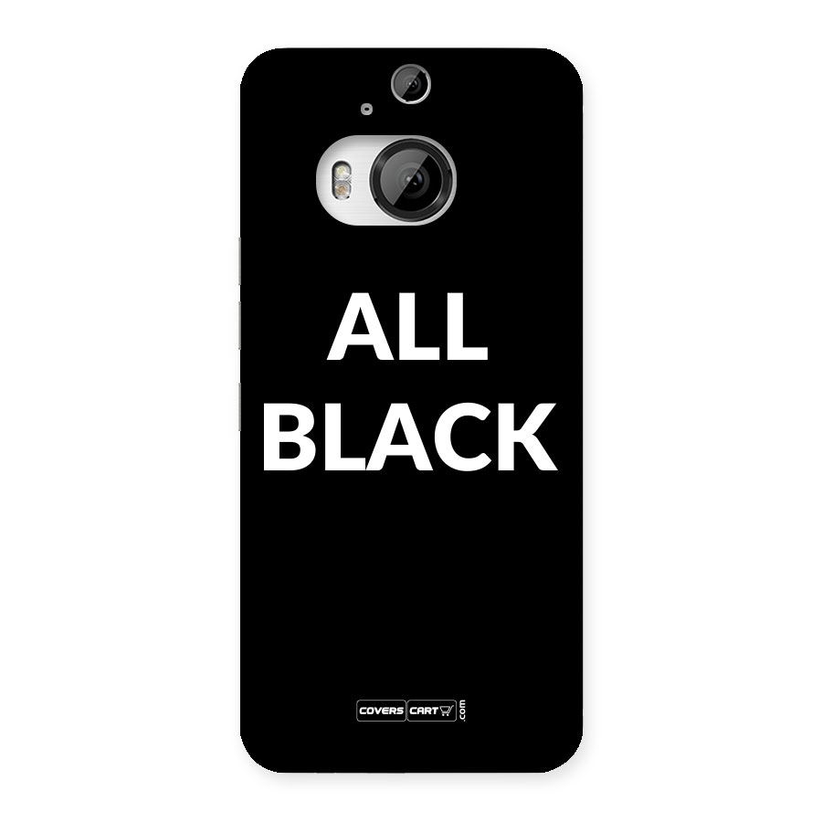 Raftaar All Black Back Case for HTC One M9 Plus