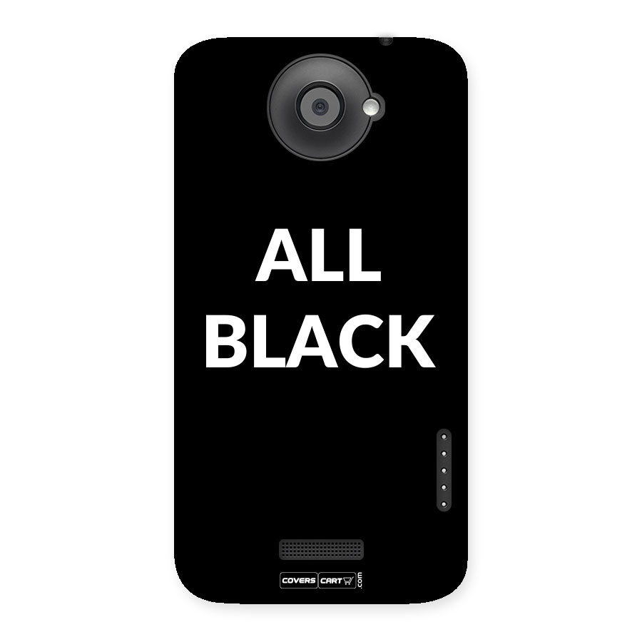 Raftaar All Black Back Case for HTC One X