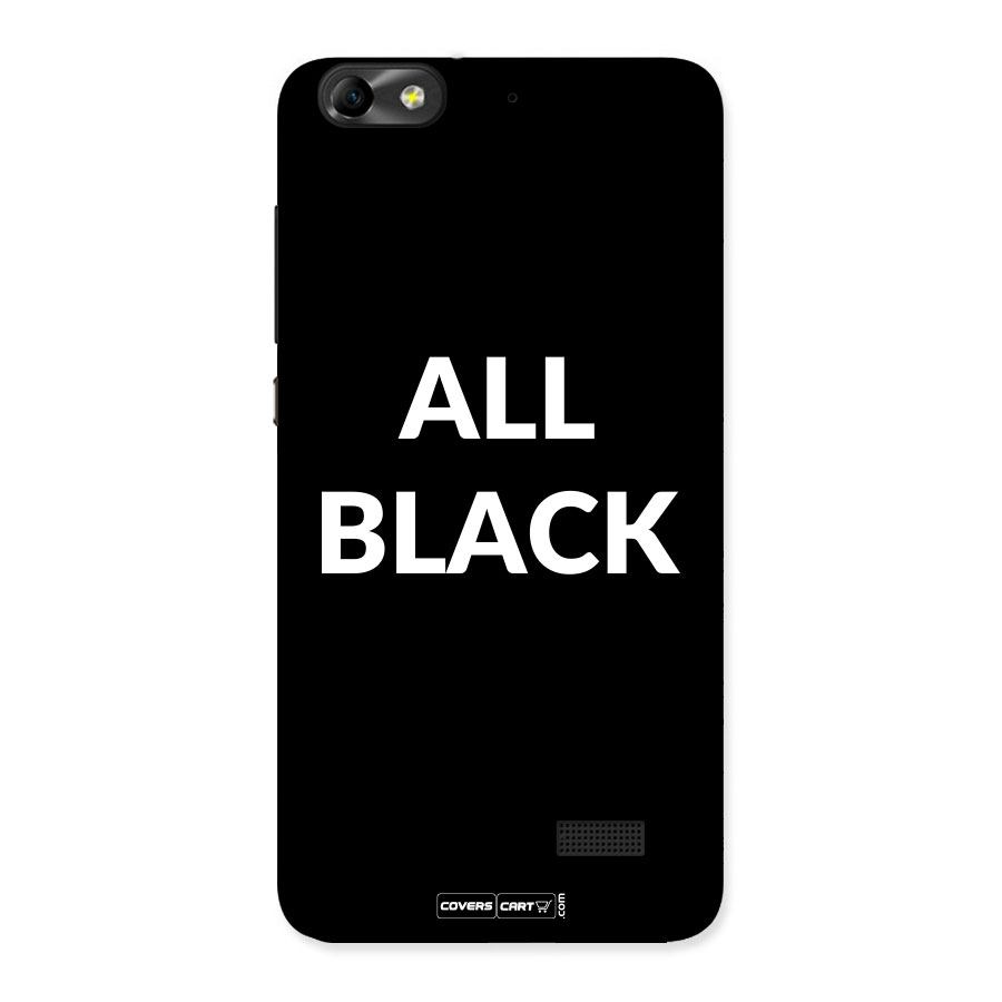 Raftaar All Black Back Case for Honor 4C