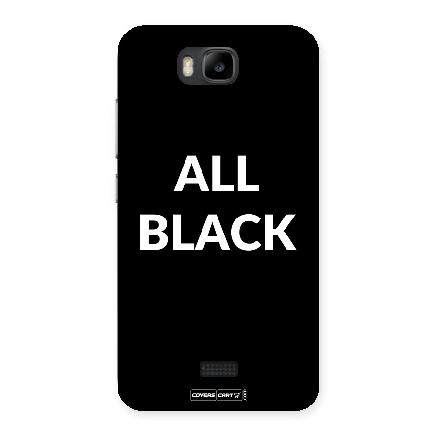 Raftaar All Black Back Case for Honor Bee