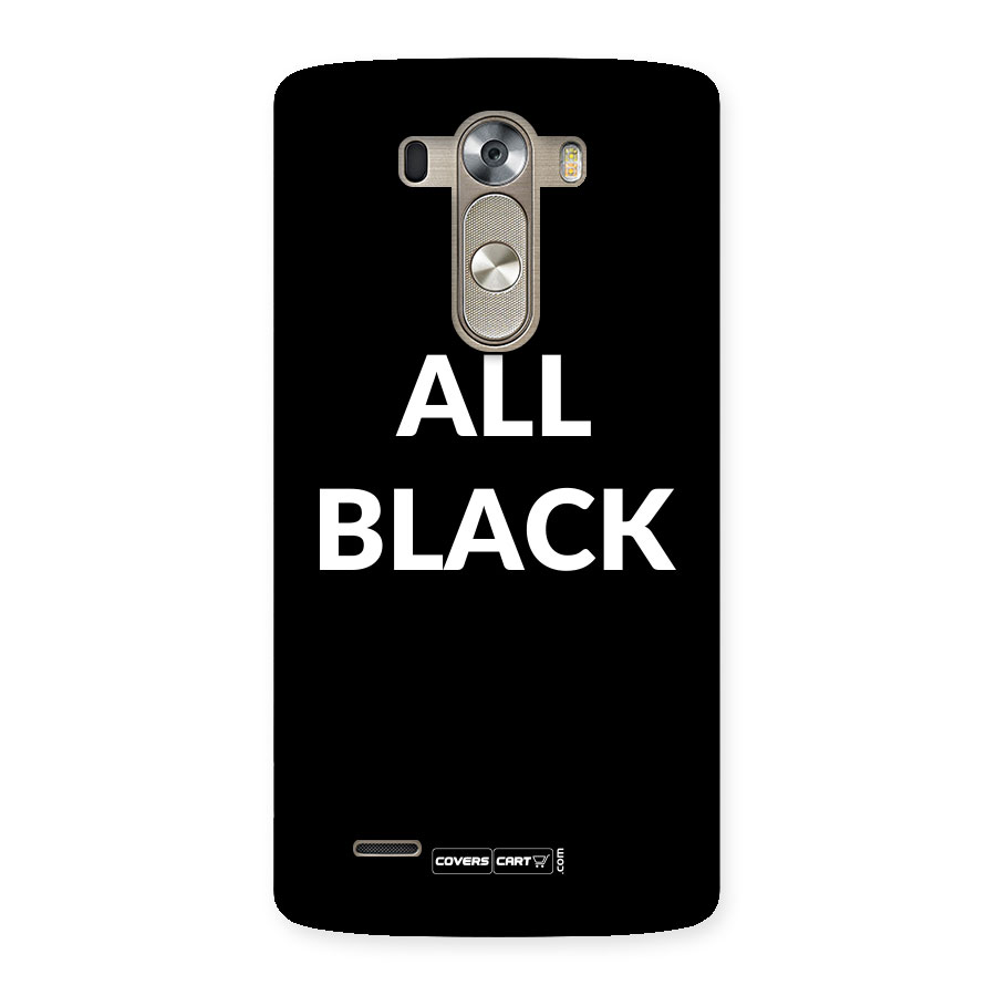Raftaar All Black Back Case for LG G3