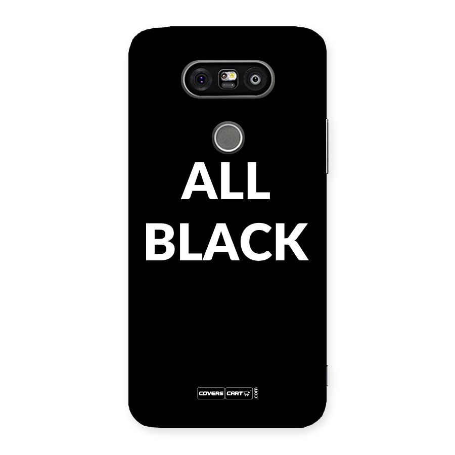 Raftaar All Black Back Case for LG G5