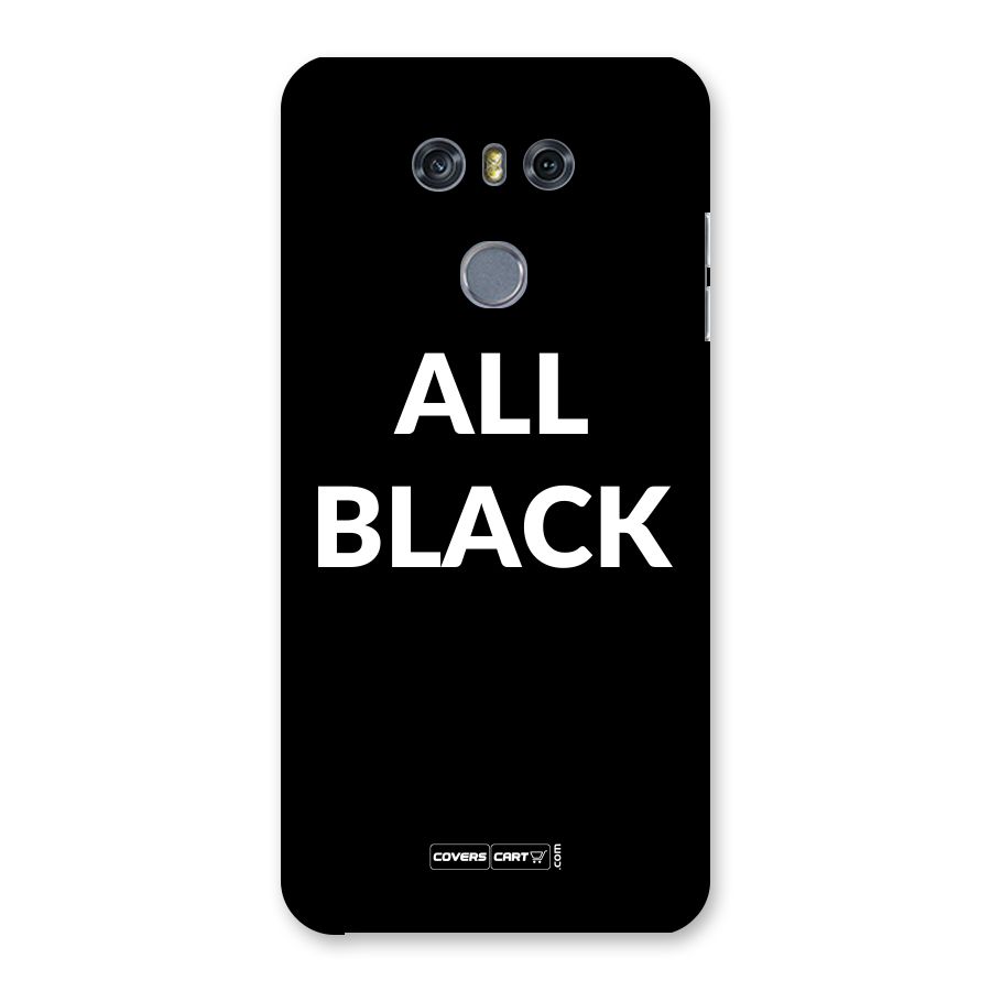 Raftaar All Black Back Case for LG G6