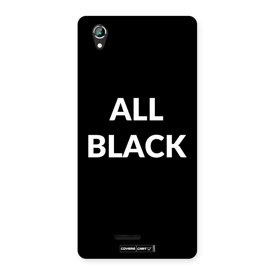 Raftaar All Black Back Case for Lava Iris 800